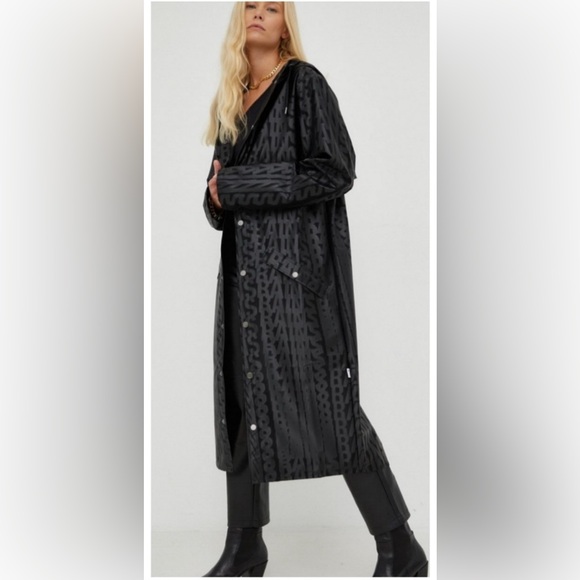Rains Jackets & Blazers - RAINS Monogram Ankle length Rain Jacket - NWT